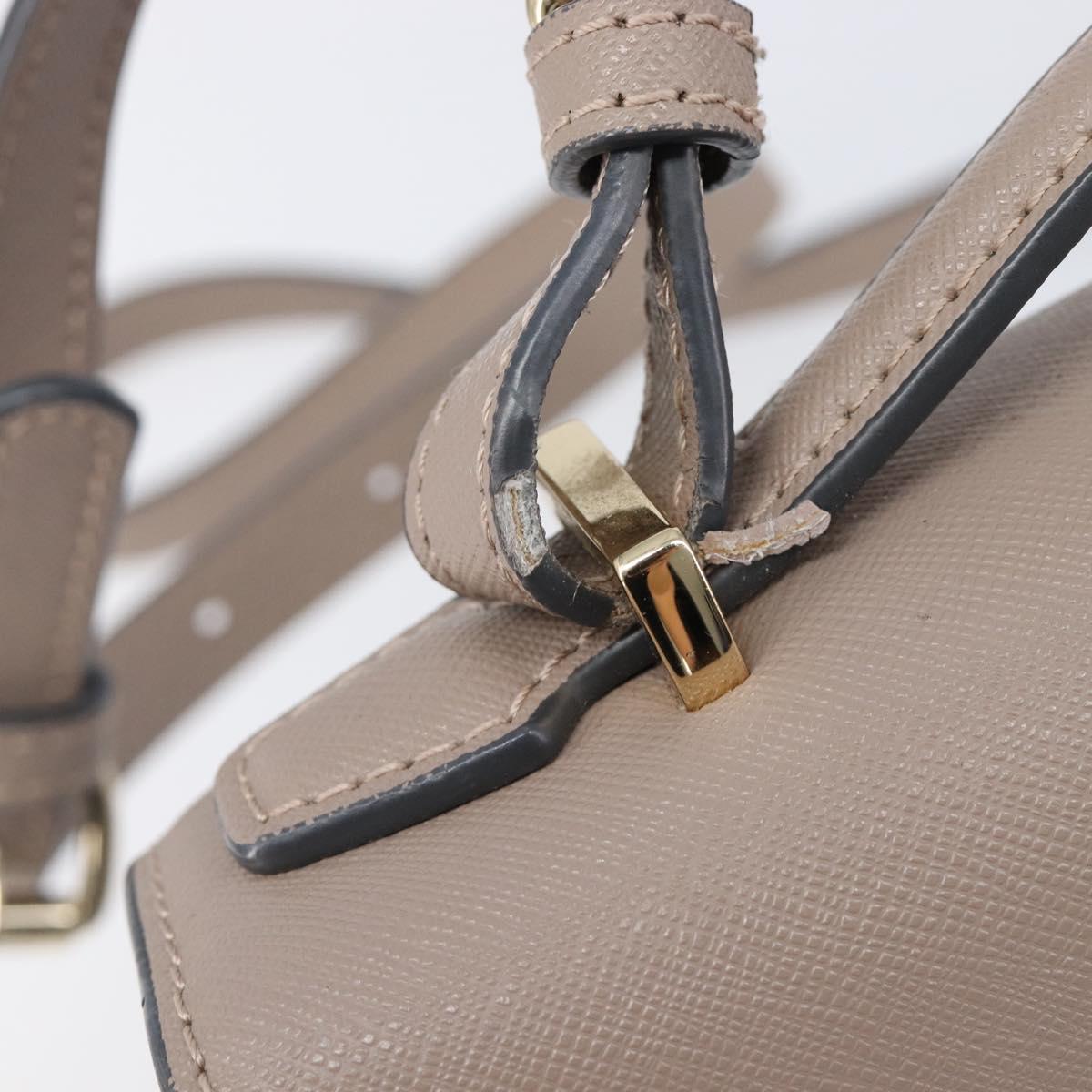 Vivienne Westwood Hand Bag Leather 2way Gray Gold Auth 204819V