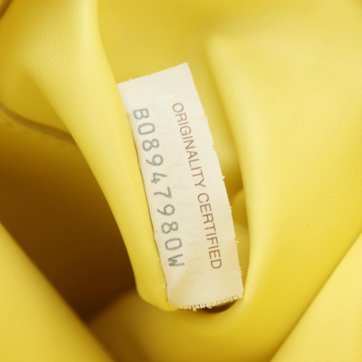 BOTTEGA VENETA Shoulder Bag Leather Yellow Auth 204821M