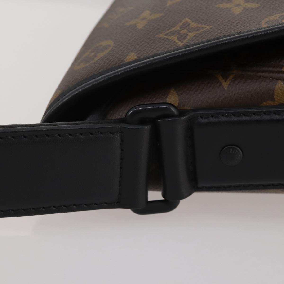 LOUIS VUITTON Monogram Macassar Magnetic Messenger Bag M45557 LV Auth 204827V