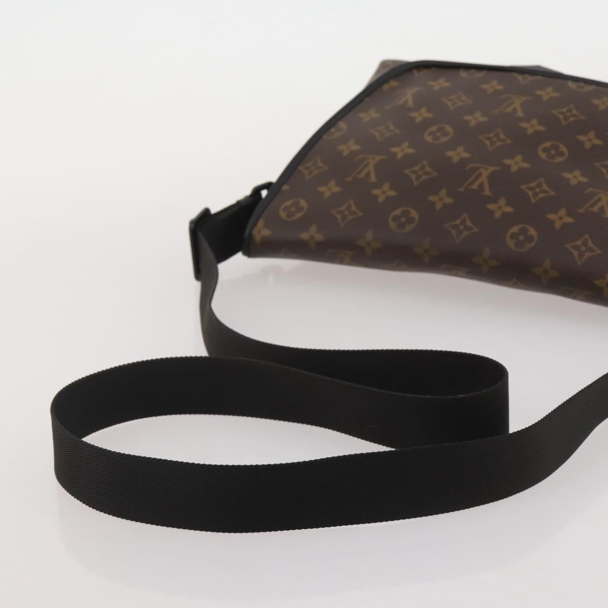 LOUIS VUITTON Monogram Macassar Magnetic Messenger Bag M45557 LV Auth 204827V