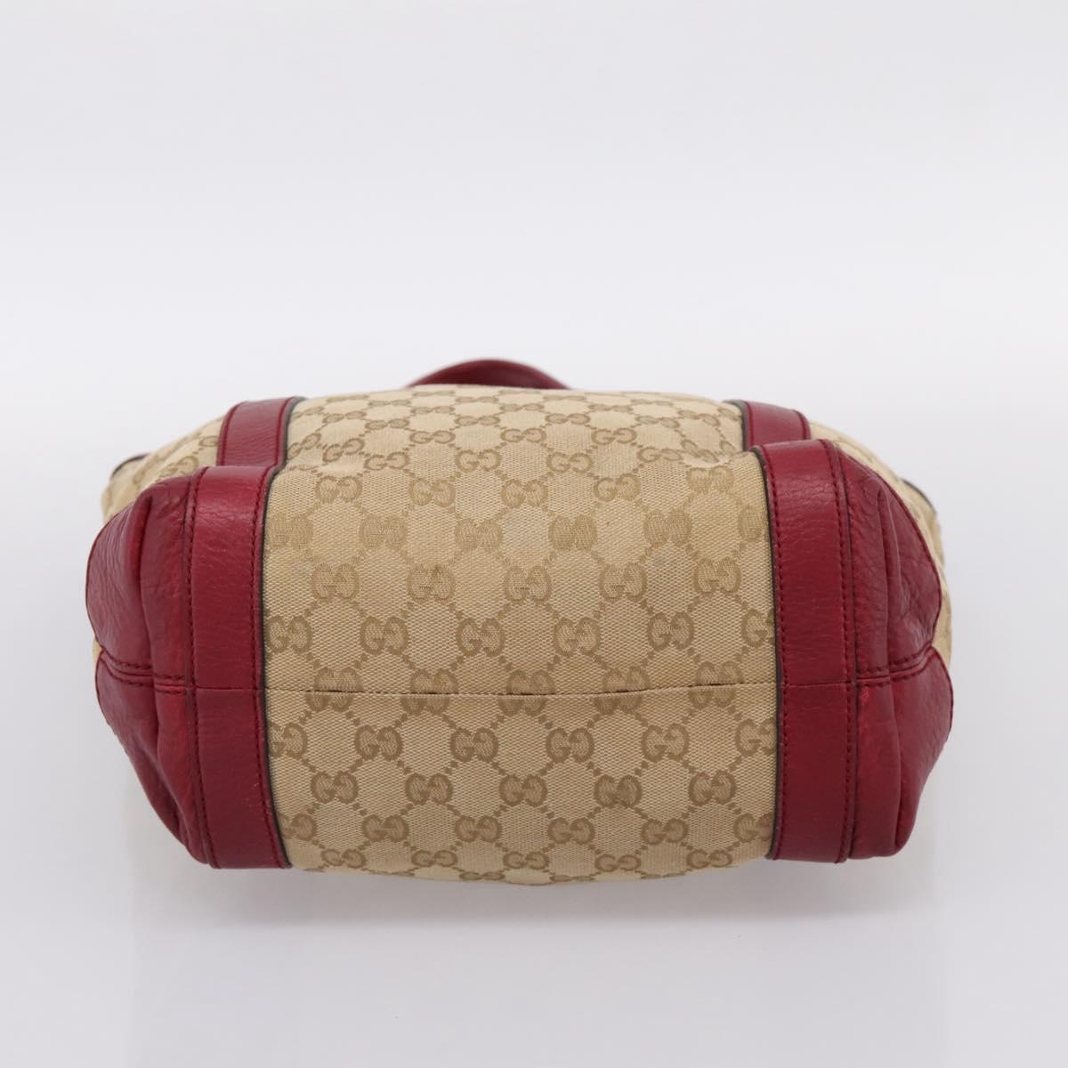 GUCCI GG Canvas Miss GG Tote Bag Beige Gold 342591 Auth 204831