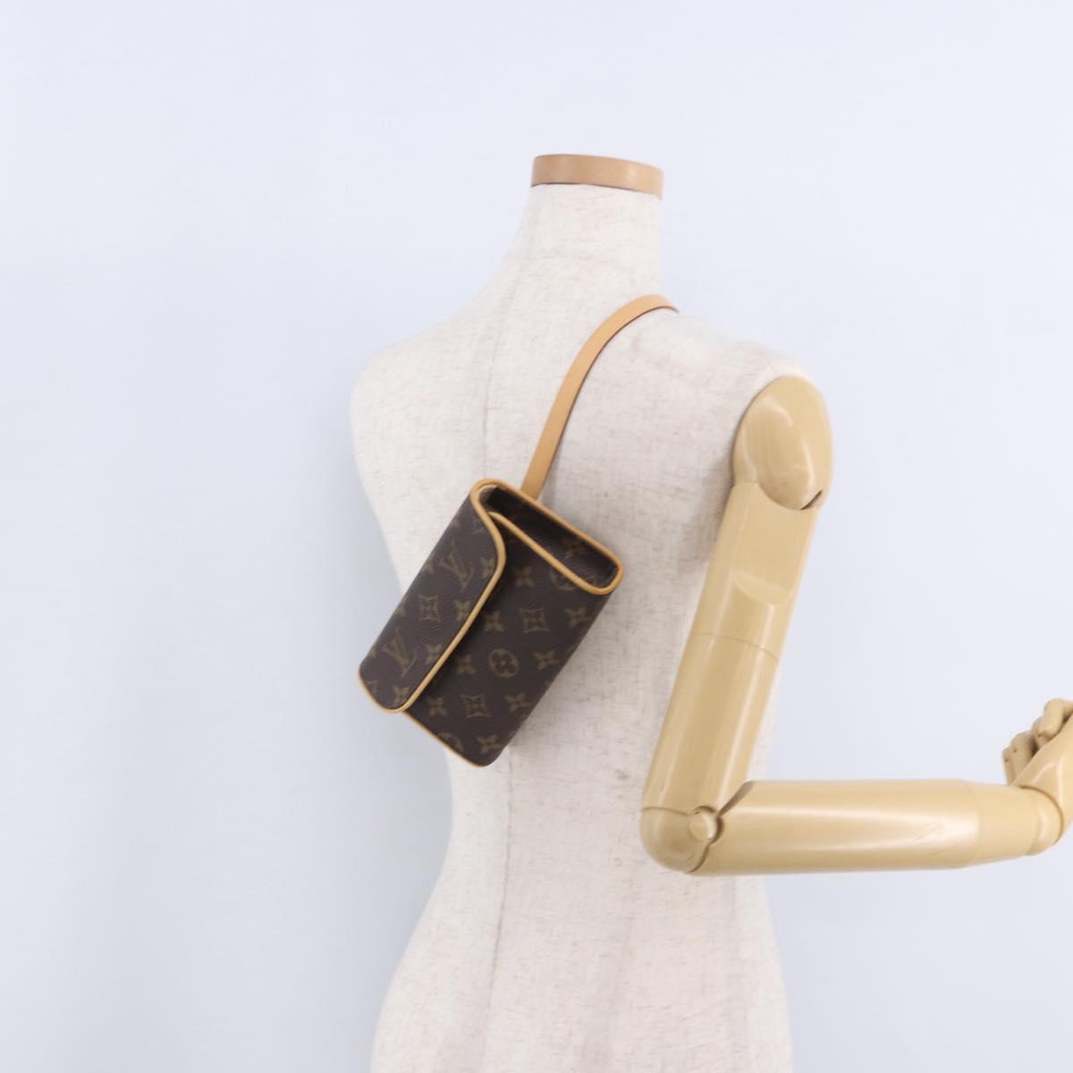 LOUIS VUITTON Monogram Pochette Florentine Waist Bag M51855 LV Auth 204849V