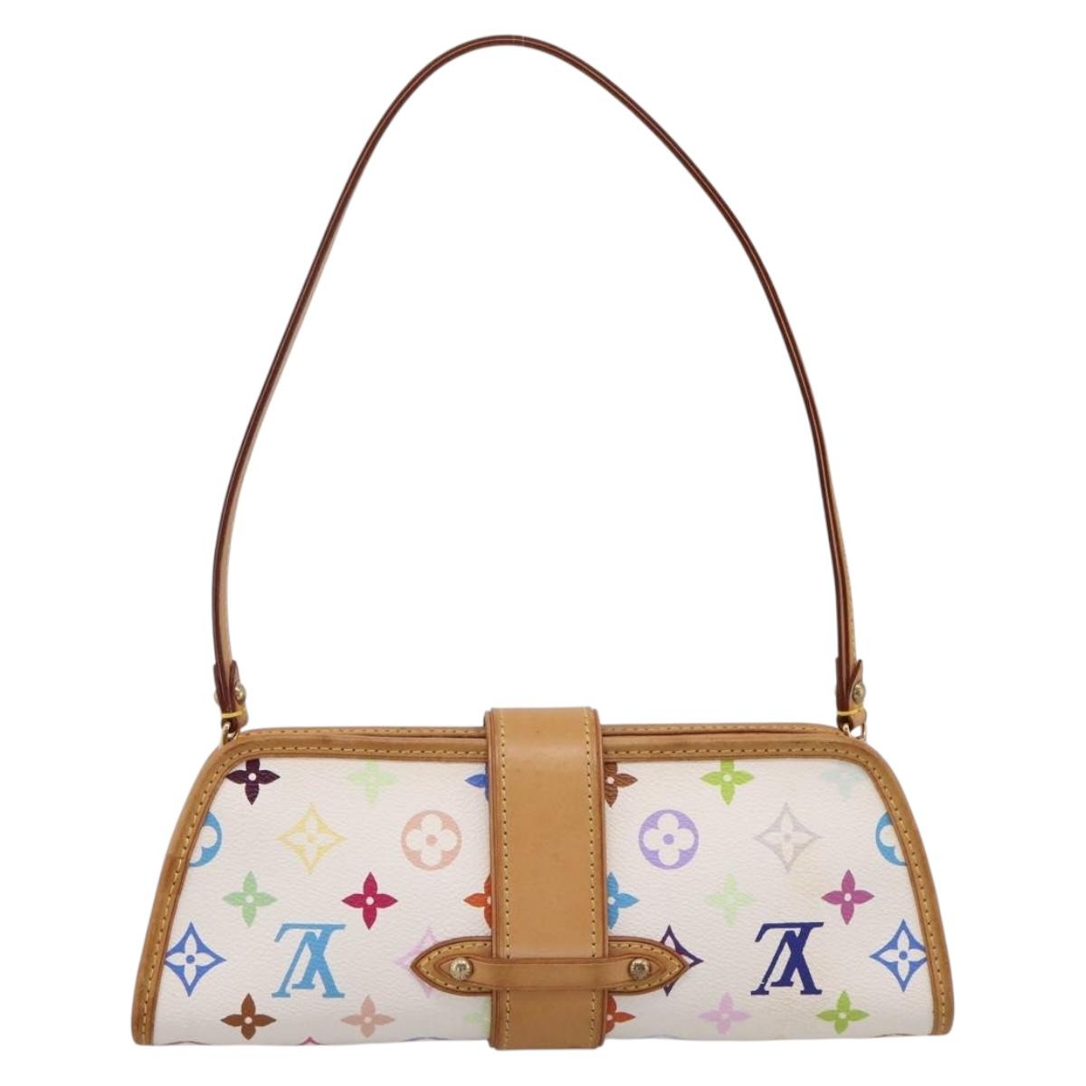 LOUIS VUITTON Monogram Multicolor Shirley Bag White M40049 LV Auth 204851V