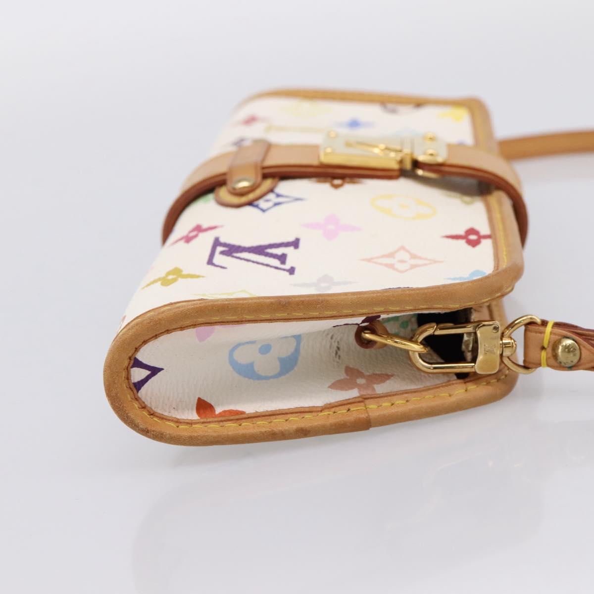 LOUIS VUITTON Monogram Multicolor Shirley Bag White M40049 LV Auth 204851V