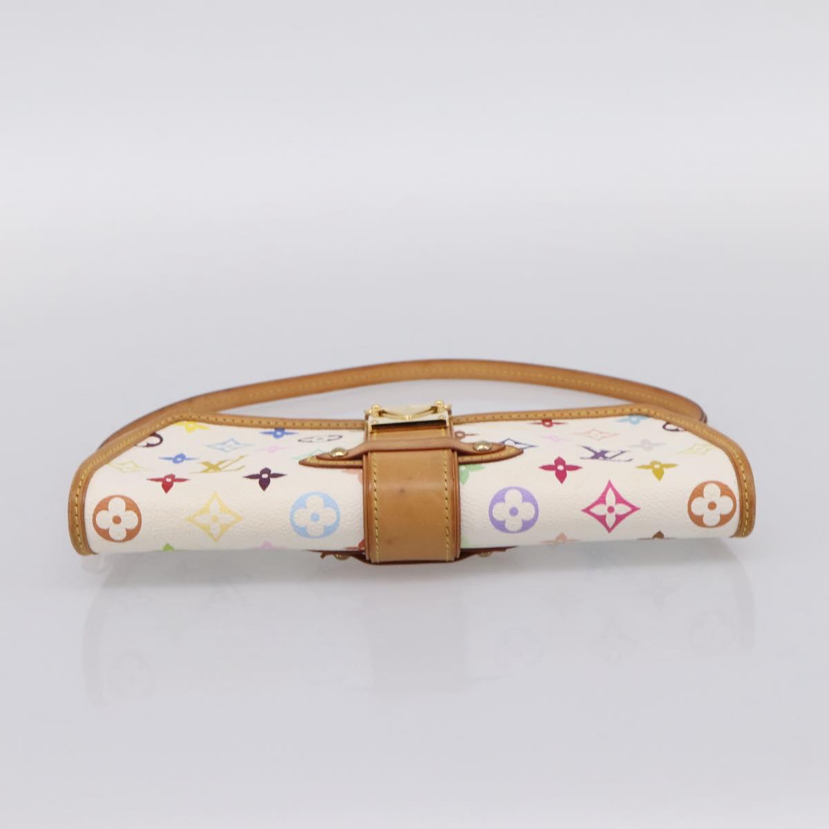 LOUIS VUITTON Monogram Multicolor Shirley Bag White M40049 LV Auth 204851V