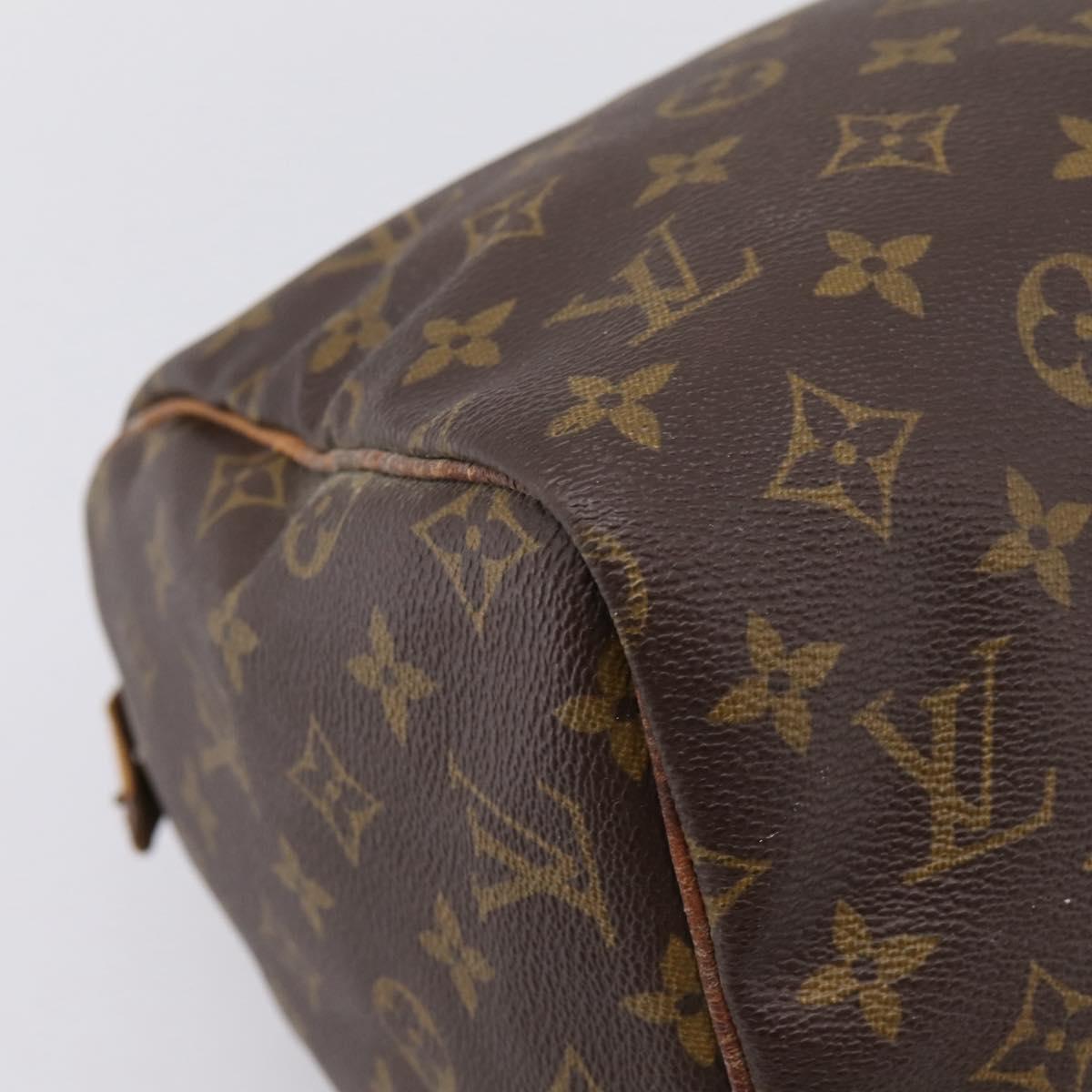 LOUIS VUITTON Monogram Speedy 30 Hand Bag M41526 LV Auth 204871