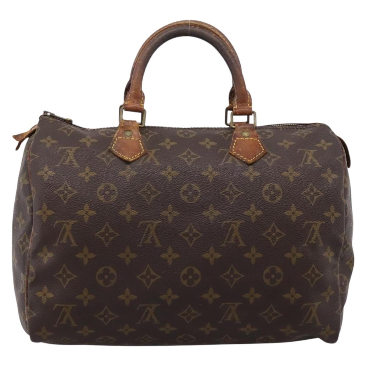 LOUIS VUITTON Monogram Speedy 30 Hand Bag M41526 LV Auth 204871