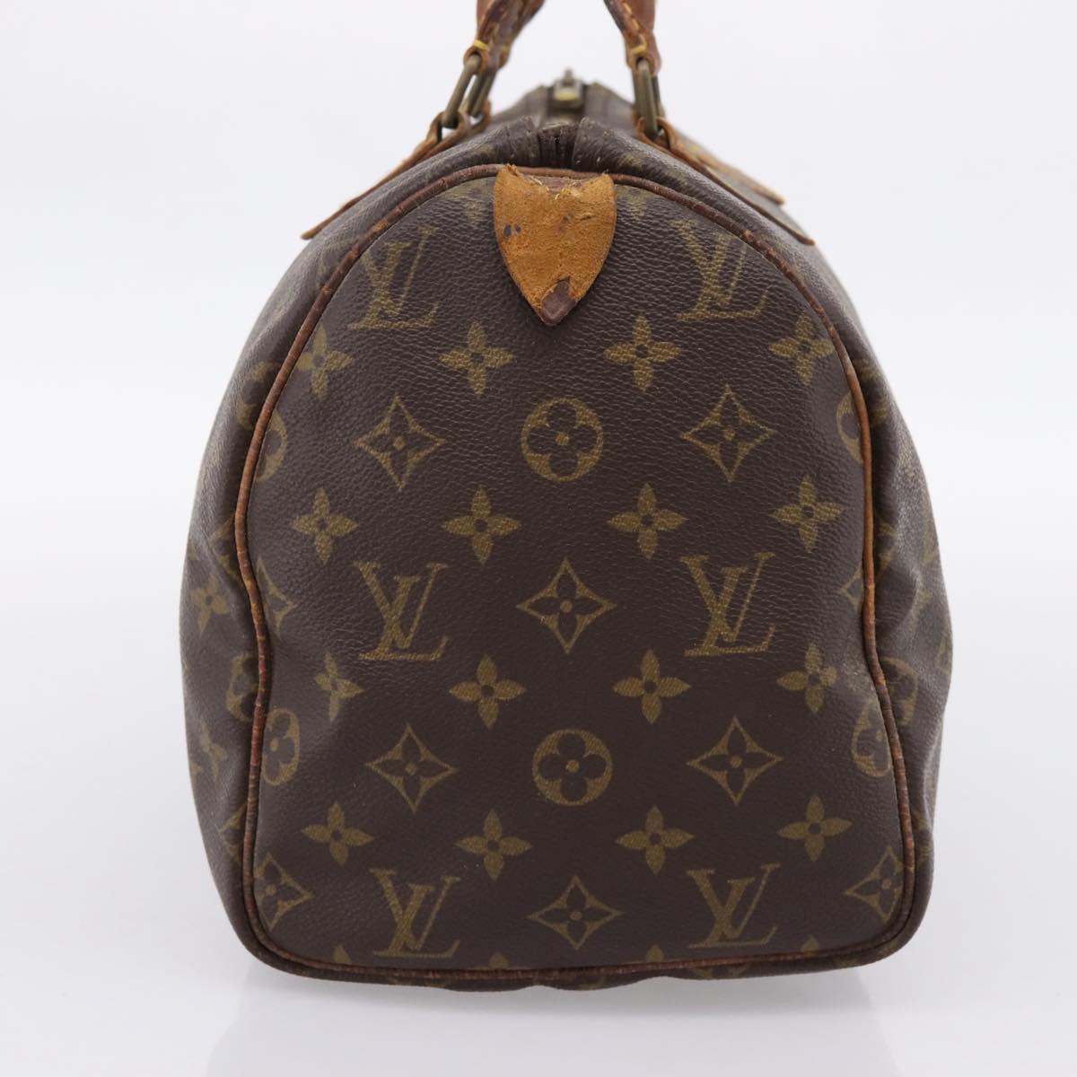 LOUIS VUITTON Monogram Speedy 30 Hand Bag M41526 LV Auth 204871
