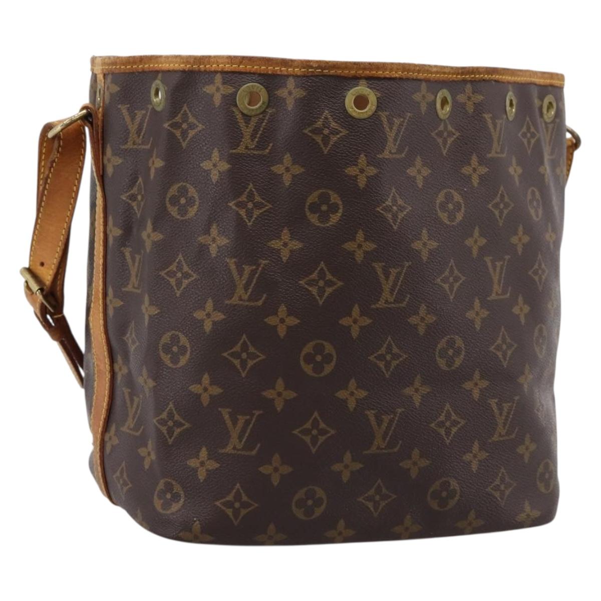 LOUIS VUITTON Monogram Petit Noe Shoulder Bag M42226 LV Auth 204876