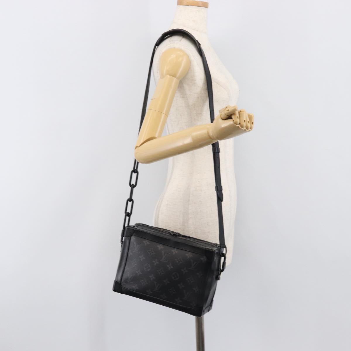 LOUIS VUITTON Monogram Eclipse Soft Trunk Shoulder Bag M44730 LV Auth 204879M