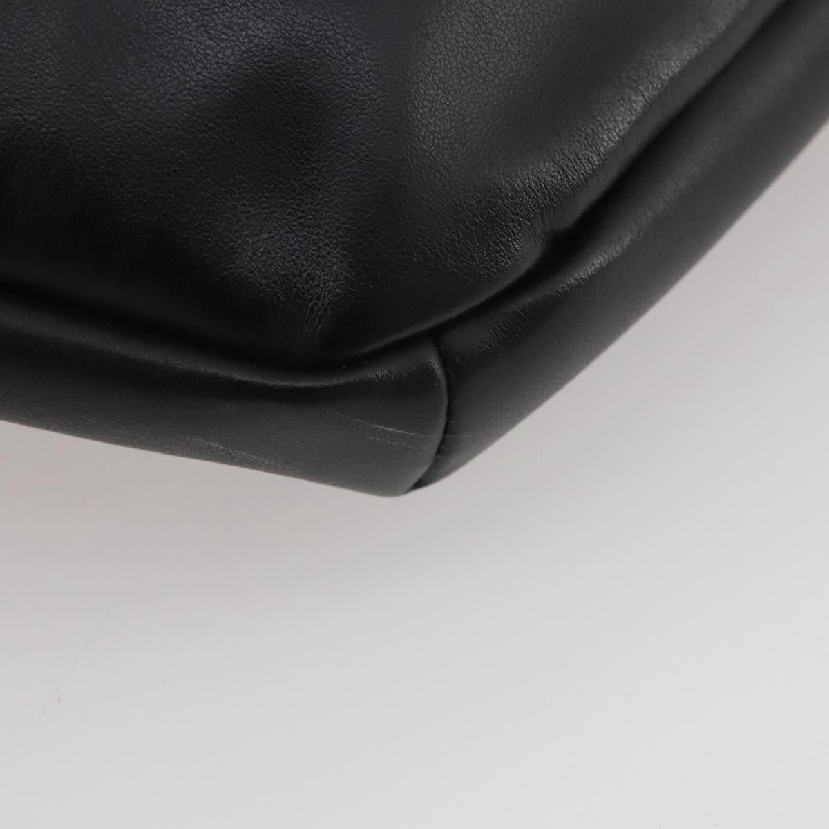 FENDI Bugseye Body Bag Leather Black Silver 7VA434 Auth 204881M