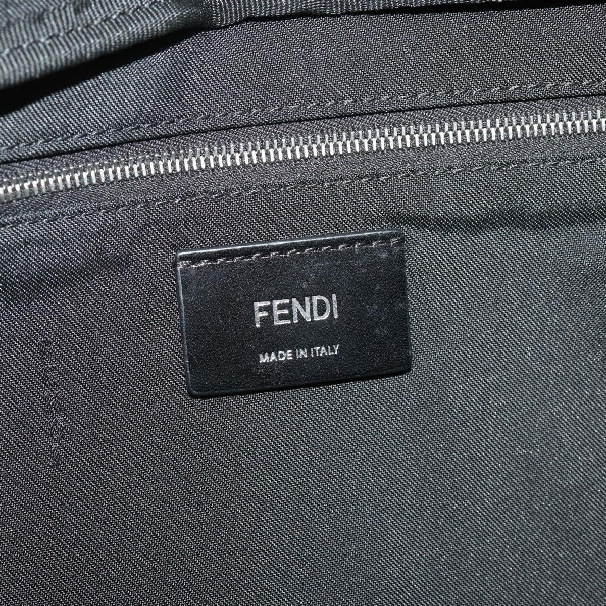 FENDI Bugseye Body Bag Leather Black Silver 7VA434 Auth 204881M