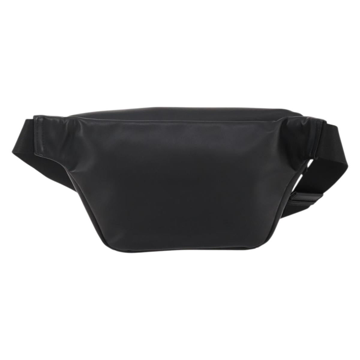 FENDI Bugseye Body Bag Leather Black Silver 7VA434 Auth 204881M