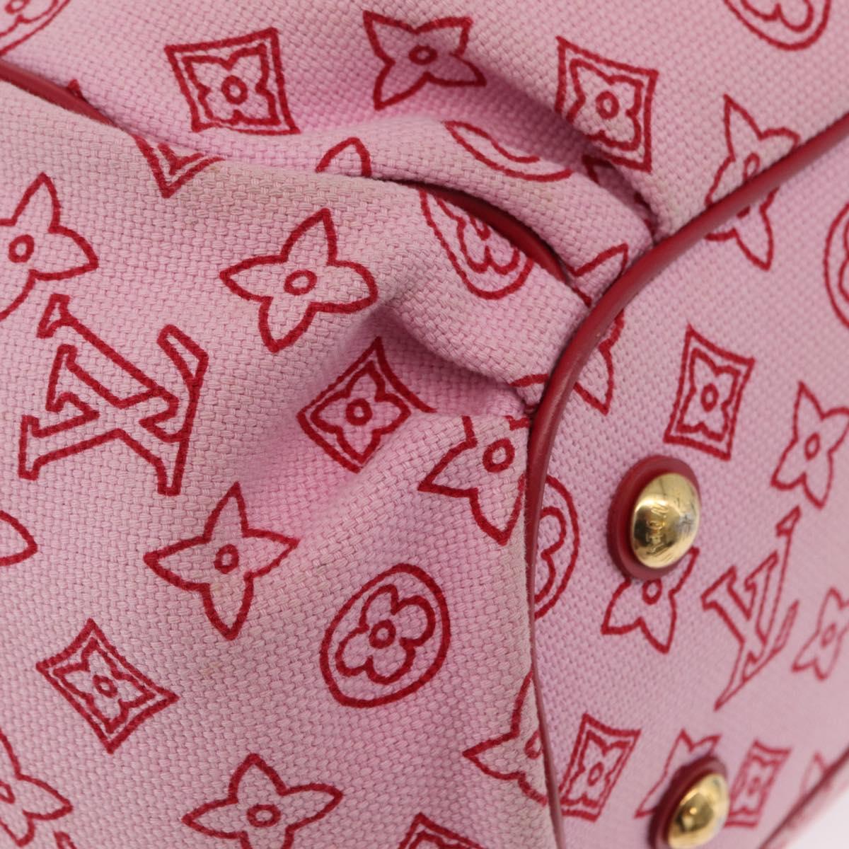 LOUIS VUITTON Monogram Beach Cabas Ipanema PM Bag Pink M95984 LV Auth 204891A