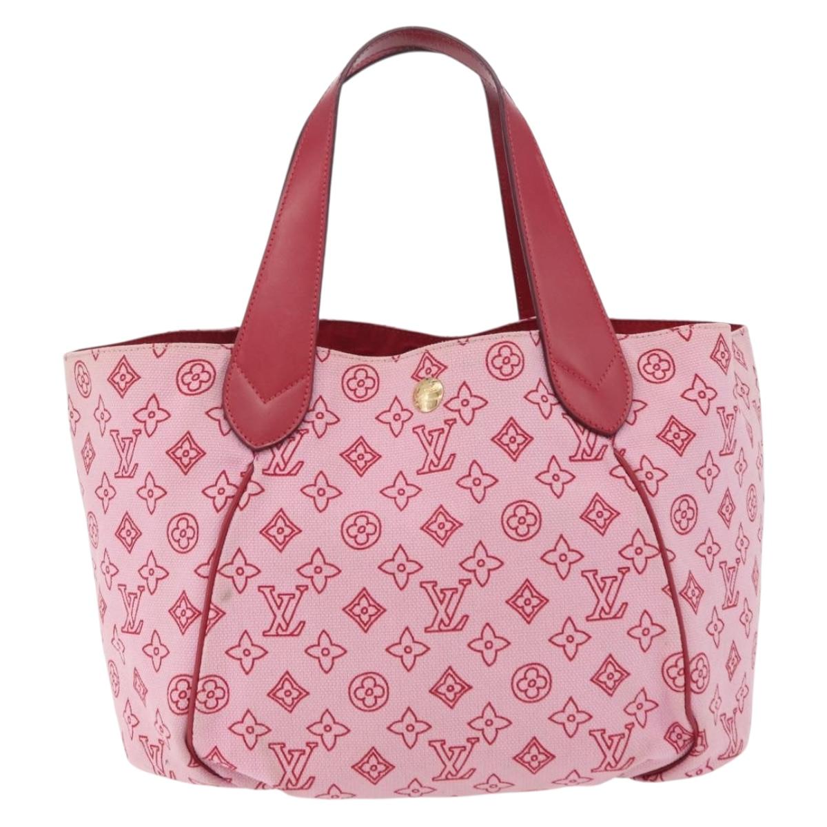 LOUIS VUITTON Monogram Beach Cabas Ipanema PM Bag Pink M95984 LV Auth 204891A