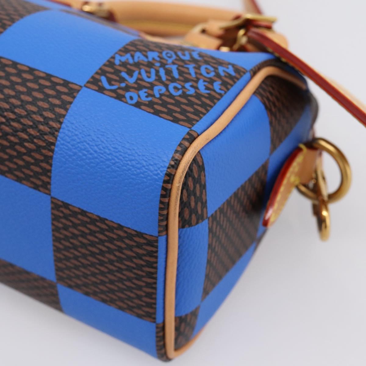 LOUIS VUITTON Damier Pop Speedy Bandouliere 18 Hand Bag N40595 LV Auth 204896SM
