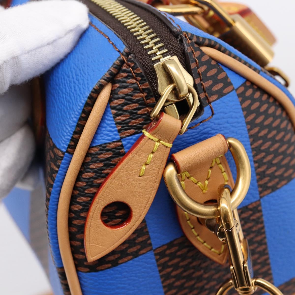 LOUIS VUITTON Damier Pop Speedy Bandouliere 18 Hand Bag N40595 LV Auth 204896SM