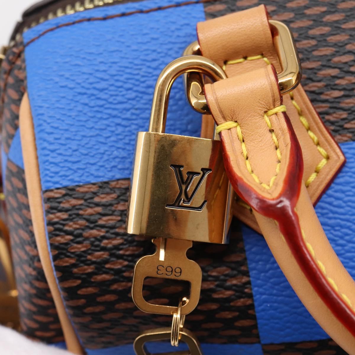 LOUIS VUITTON Damier Pop Speedy Bandouliere 18 Hand Bag N40595 LV Auth 204896SM