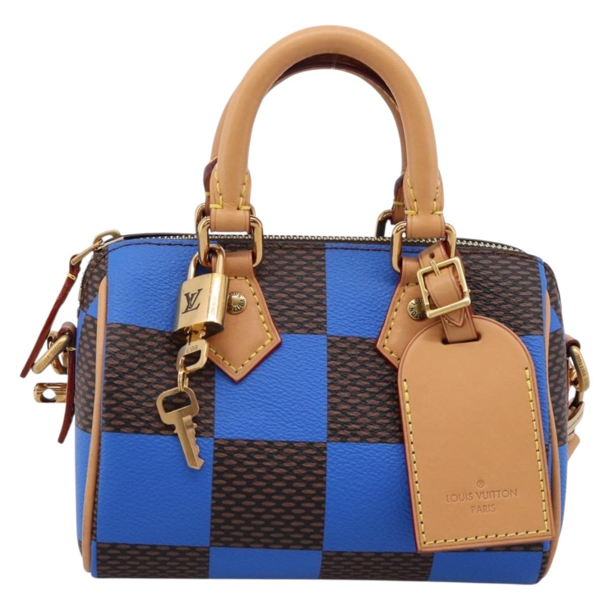 LOUIS VUITTON Damier Pop Speedy Bandouliere 18 Hand Bag N40595 LV Auth 204896SM