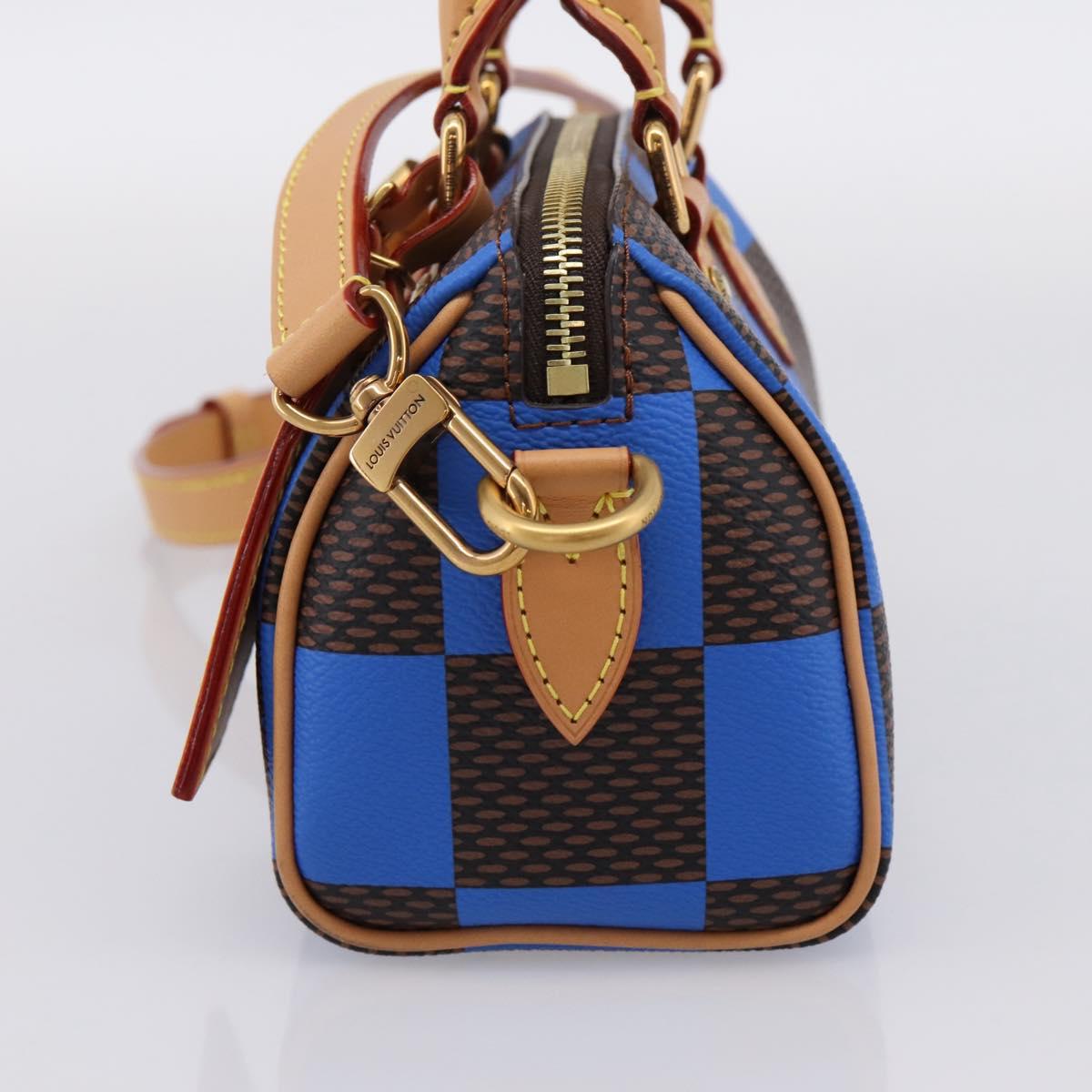LOUIS VUITTON Damier Pop Speedy Bandouliere 18 Hand Bag N40595 LV Auth 204896SM