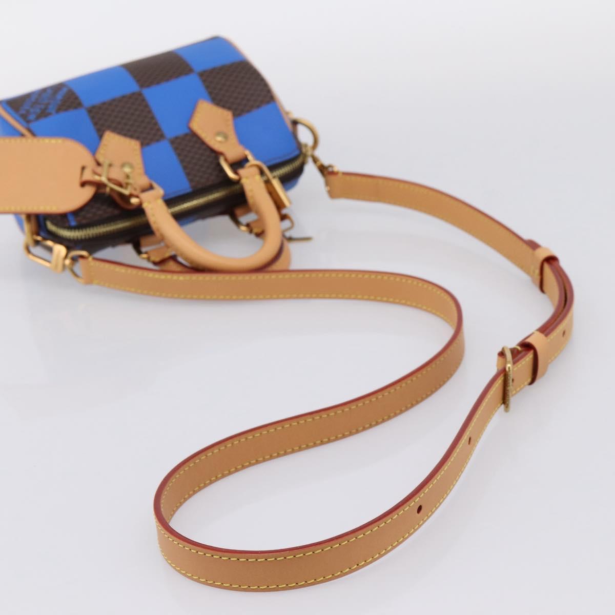LOUIS VUITTON Damier Pop Speedy Bandouliere 18 Hand Bag N40595 LV Auth 204896SM