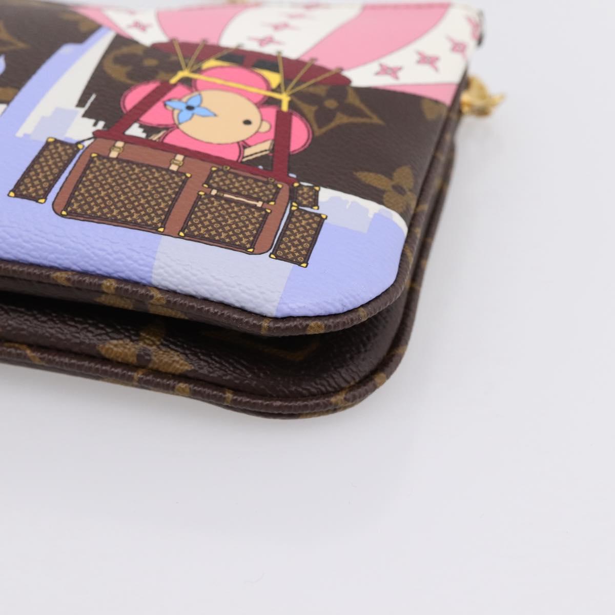 LOUIS VUITTON Monogram Vivienne Pochette Double Zip Bag M68486 LV Auth 204905SAM