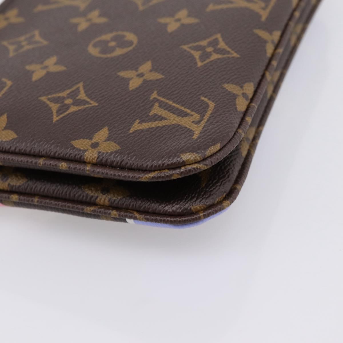 LOUIS VUITTON Monogram Vivienne Pochette Double Zip Bag M68486 LV Auth 204905SAM