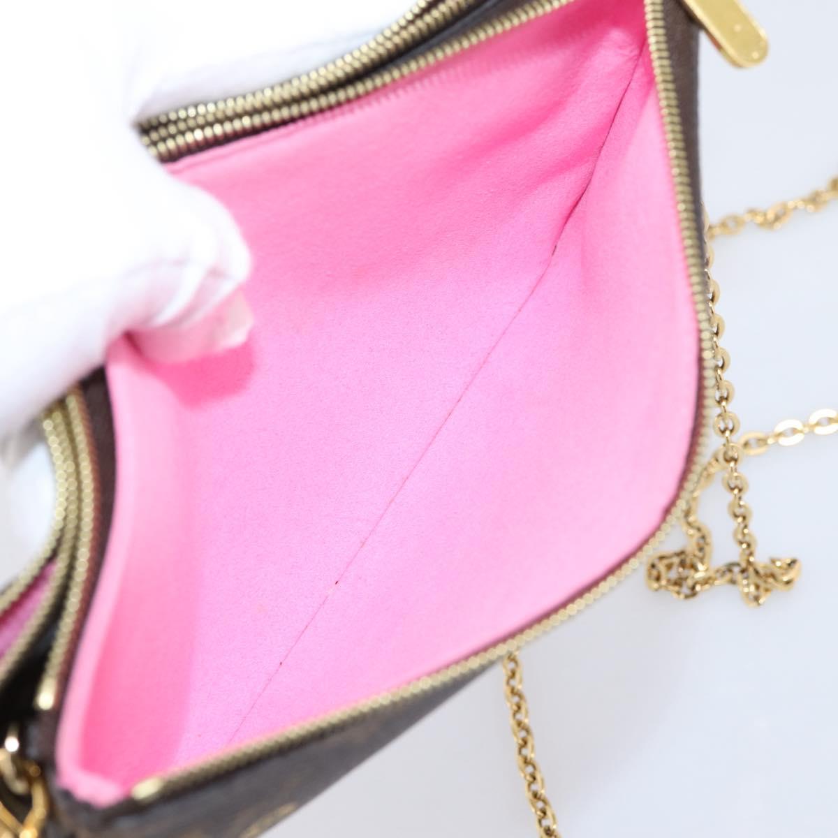 LOUIS VUITTON Monogram Vivienne Pochette Double Zip Bag M68486 LV Auth 204905SAM