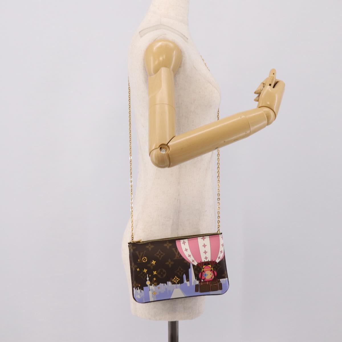 LOUIS VUITTON Monogram Vivienne Pochette Double Zip Bag M68486 LV Auth 204905SAM