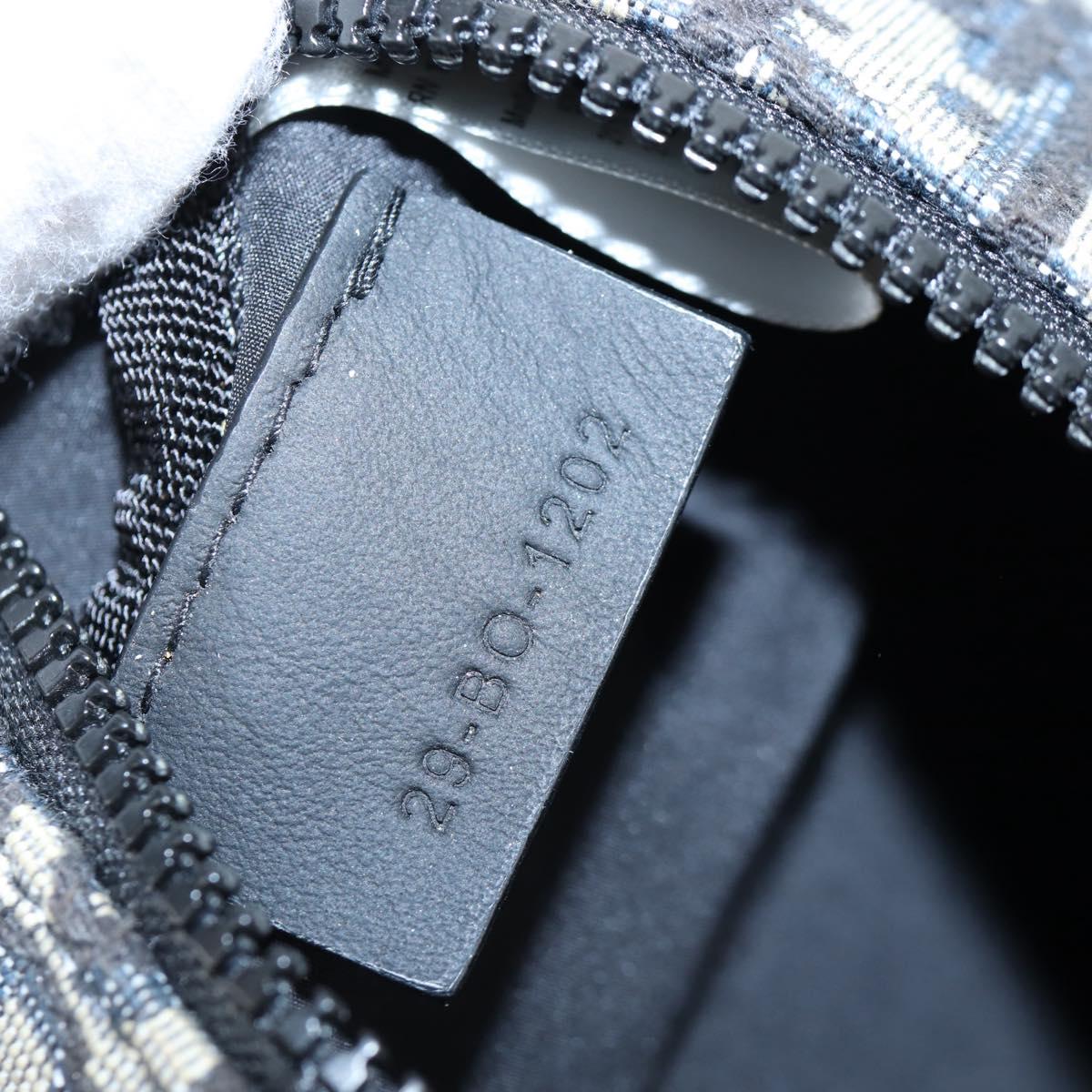 Christian Dior Trotter Canvas Shoulder Bag Navy Auth 204908SAM