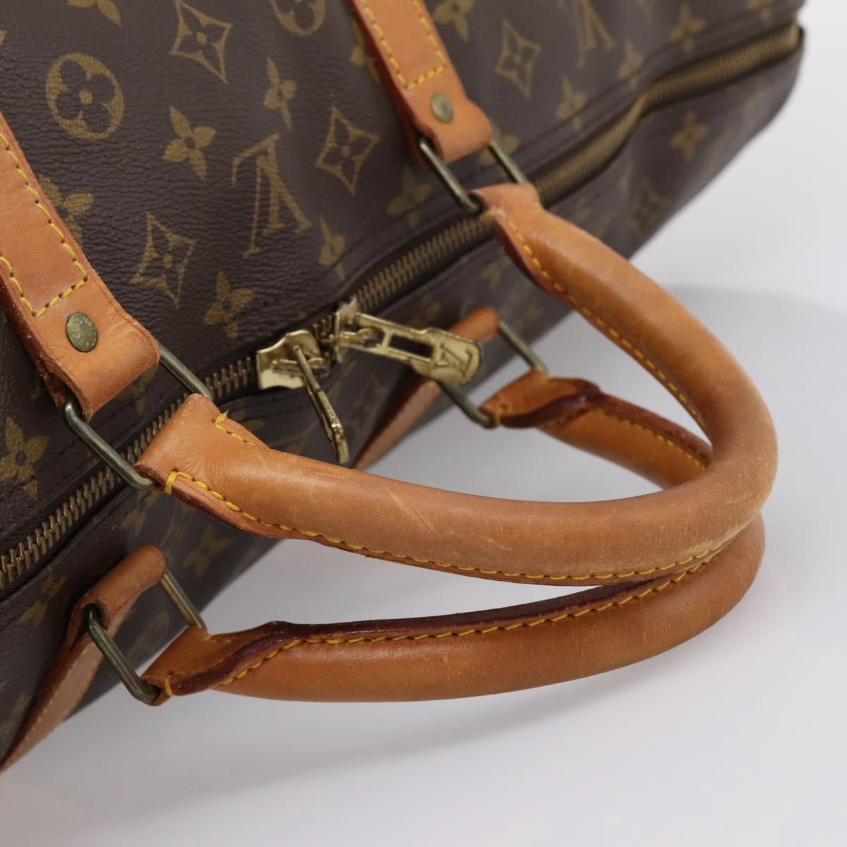 LOUIS VUITTON Monogram Keepall 60 Boston Bag M41422 LV Auth 204915