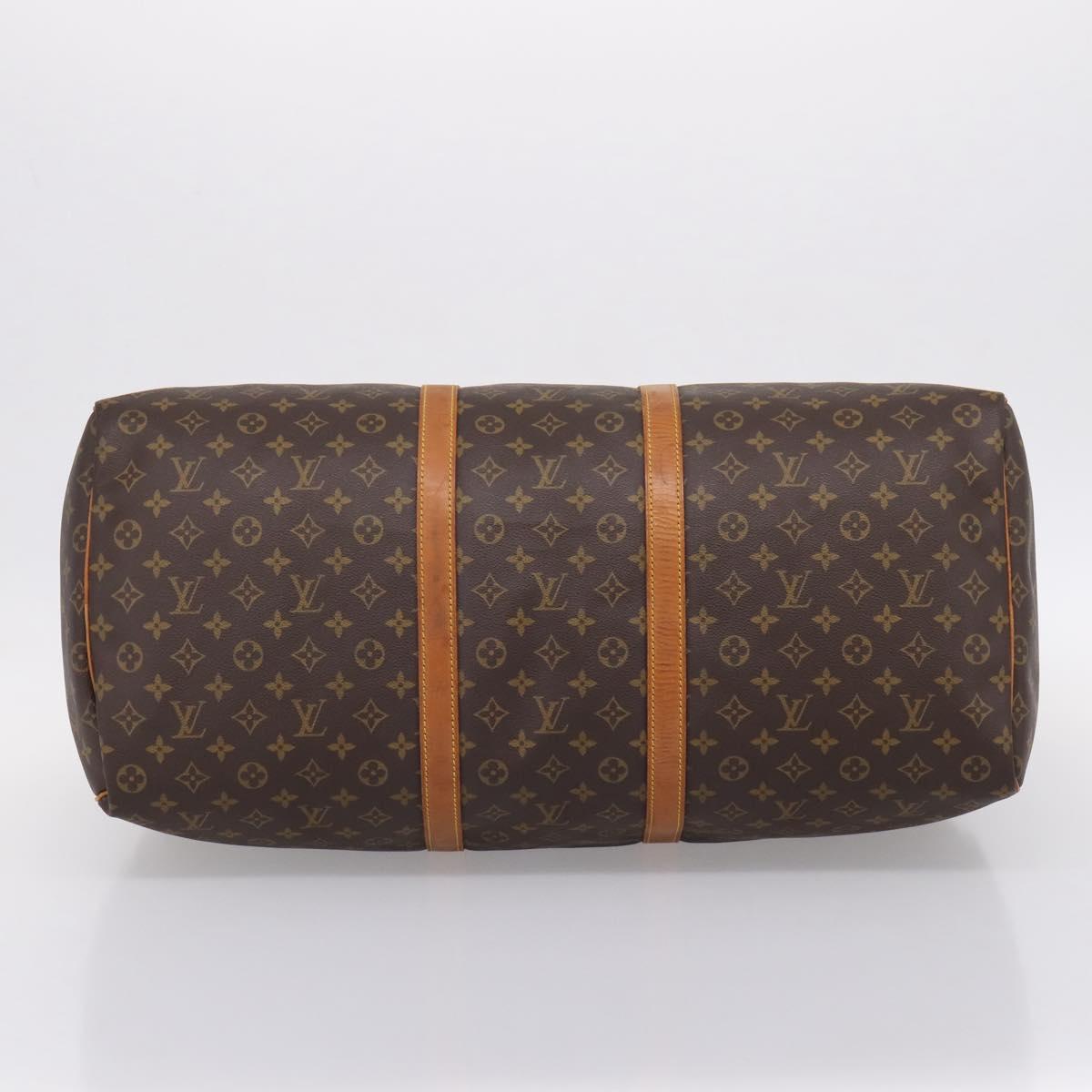 LOUIS VUITTON Monogram Keepall 60 Boston Bag M41422 LV Auth 204915