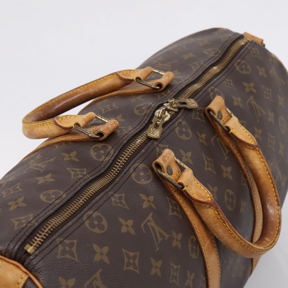 LOUIS VUITTON Monogram Keepall Bandouliere 45 Boston Bag M41418 LV Auth 204917
