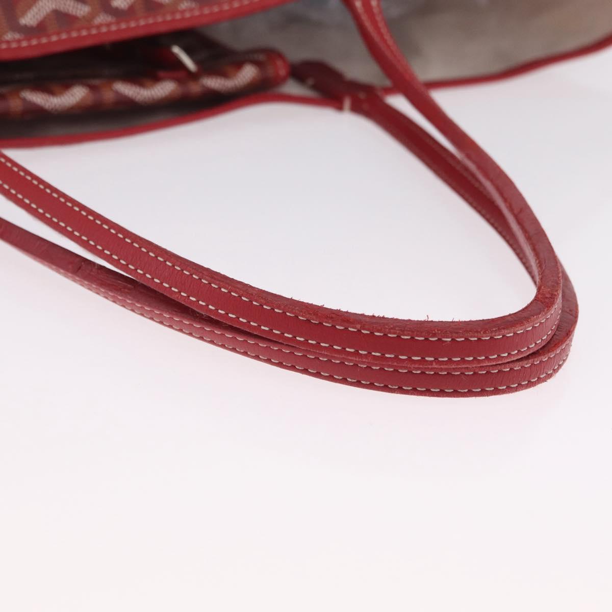 GOYARD Herringbone Saint Louis GM Tote Bag PVC Red Auth 204928A