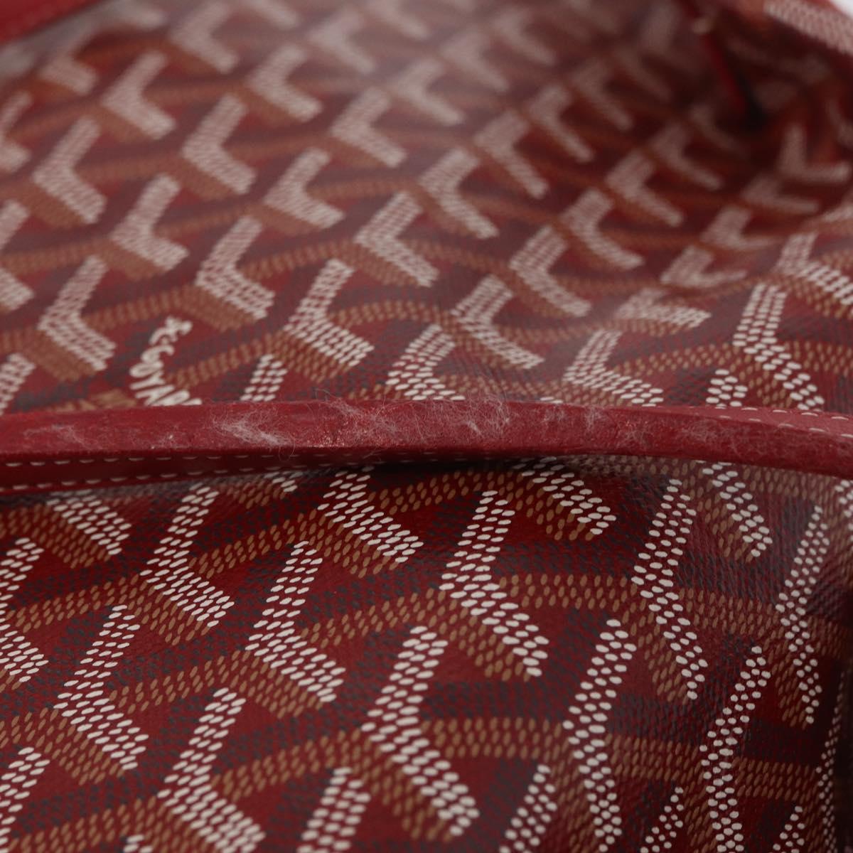 GOYARD Herringbone Saint Louis GM Tote Bag PVC Red Auth 204928A