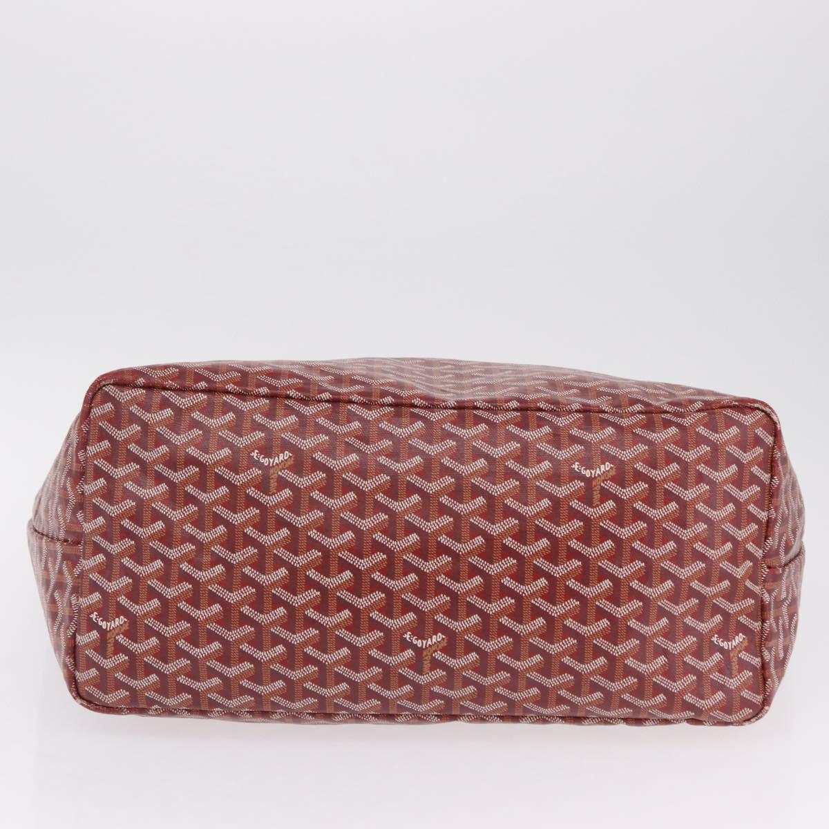 GOYARD Herringbone Saint Louis GM Tote Bag PVC Red Auth 204928A