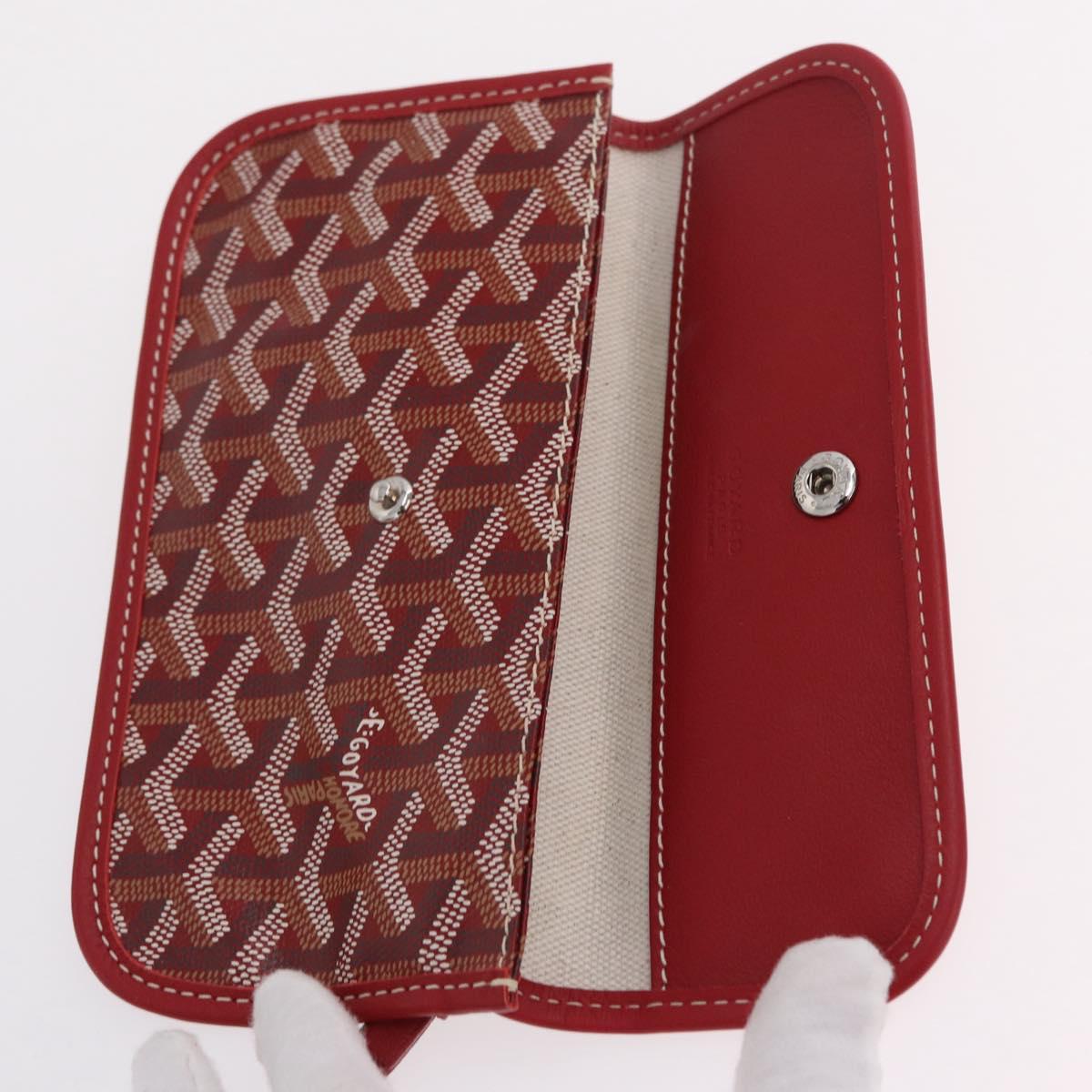 GOYARD Herringbone Saint Louis GM Tote Bag PVC Red Auth 204928A