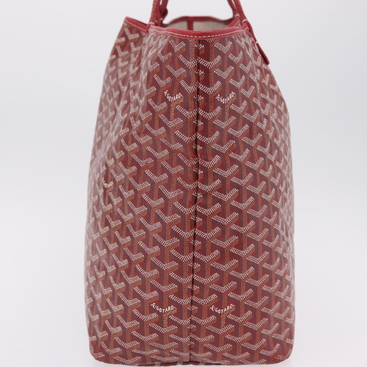 GOYARD Herringbone Saint Louis GM Tote Bag PVC Red Auth 204928A