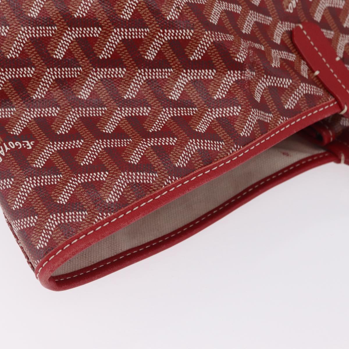 GOYARD Herringbone Saint Louis GM Tote Bag PVC Red Auth 204928A