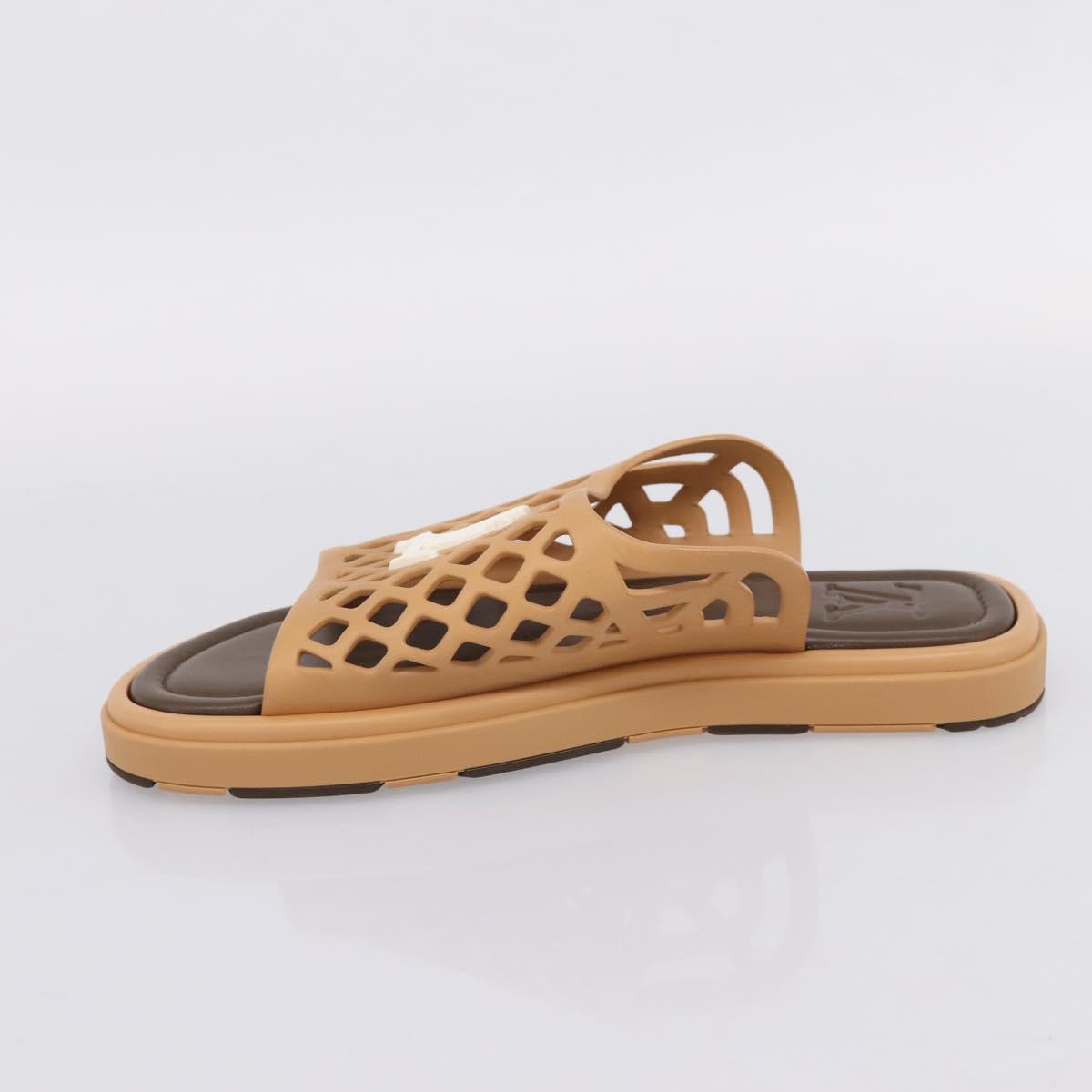 LOUIS VUITTON LV Waffles Sandals Rubber 6 LV Auth 204935M
