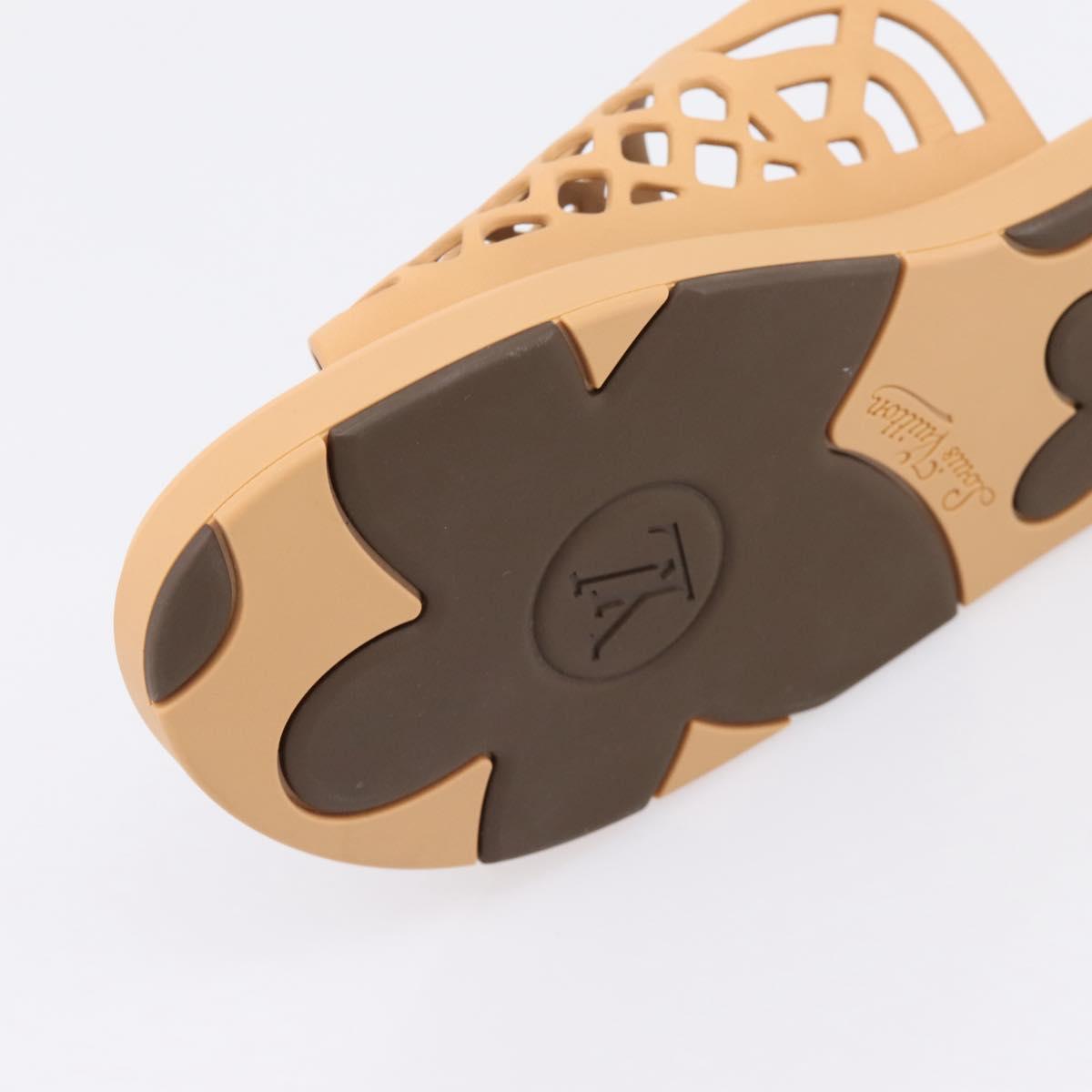 LOUIS VUITTON LV Waffles Sandals Rubber 6 LV Auth 204935M