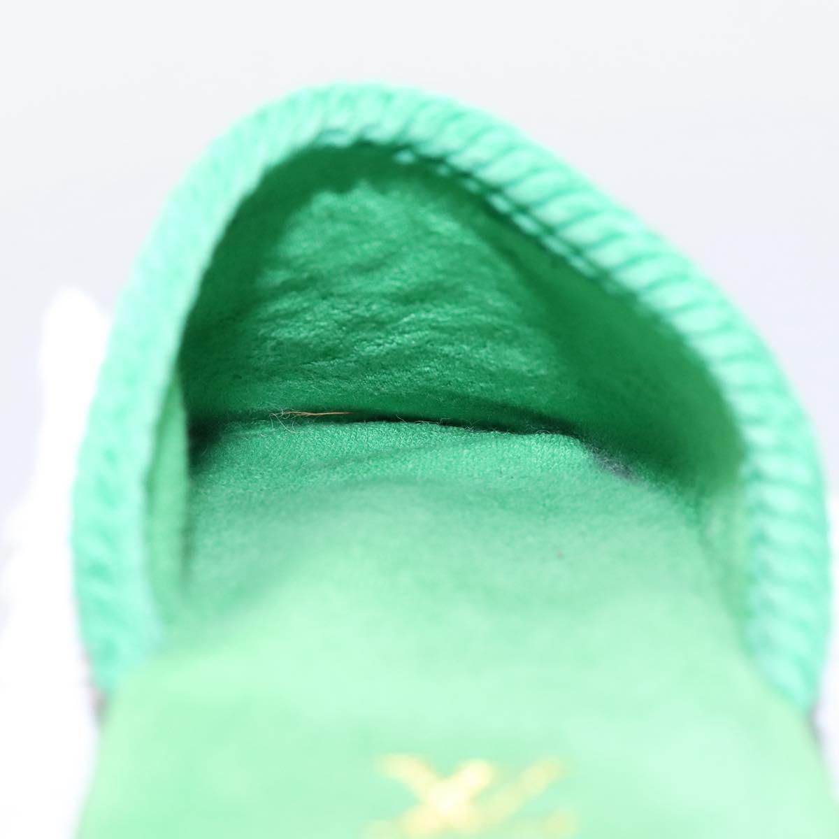 LOUIS VUITTON Damier LV Palace Line Mules pumps Green LV Auth 204938M