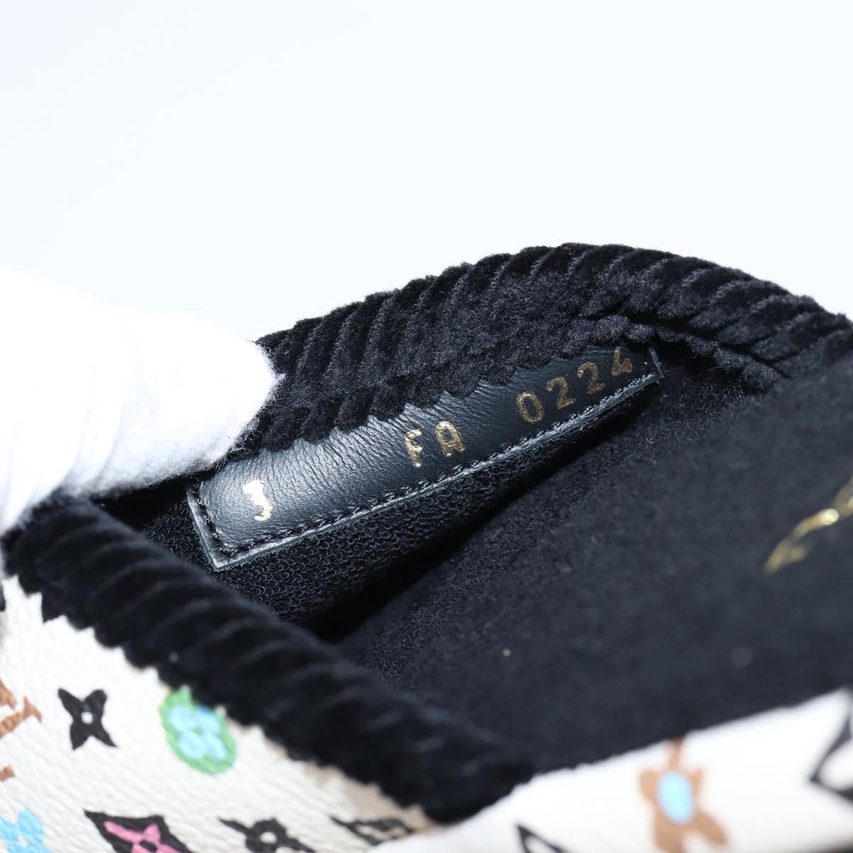 LOUIS VUITTON Monogram Craggy LV Palace Line Mules pumps White LV Auth 204940M