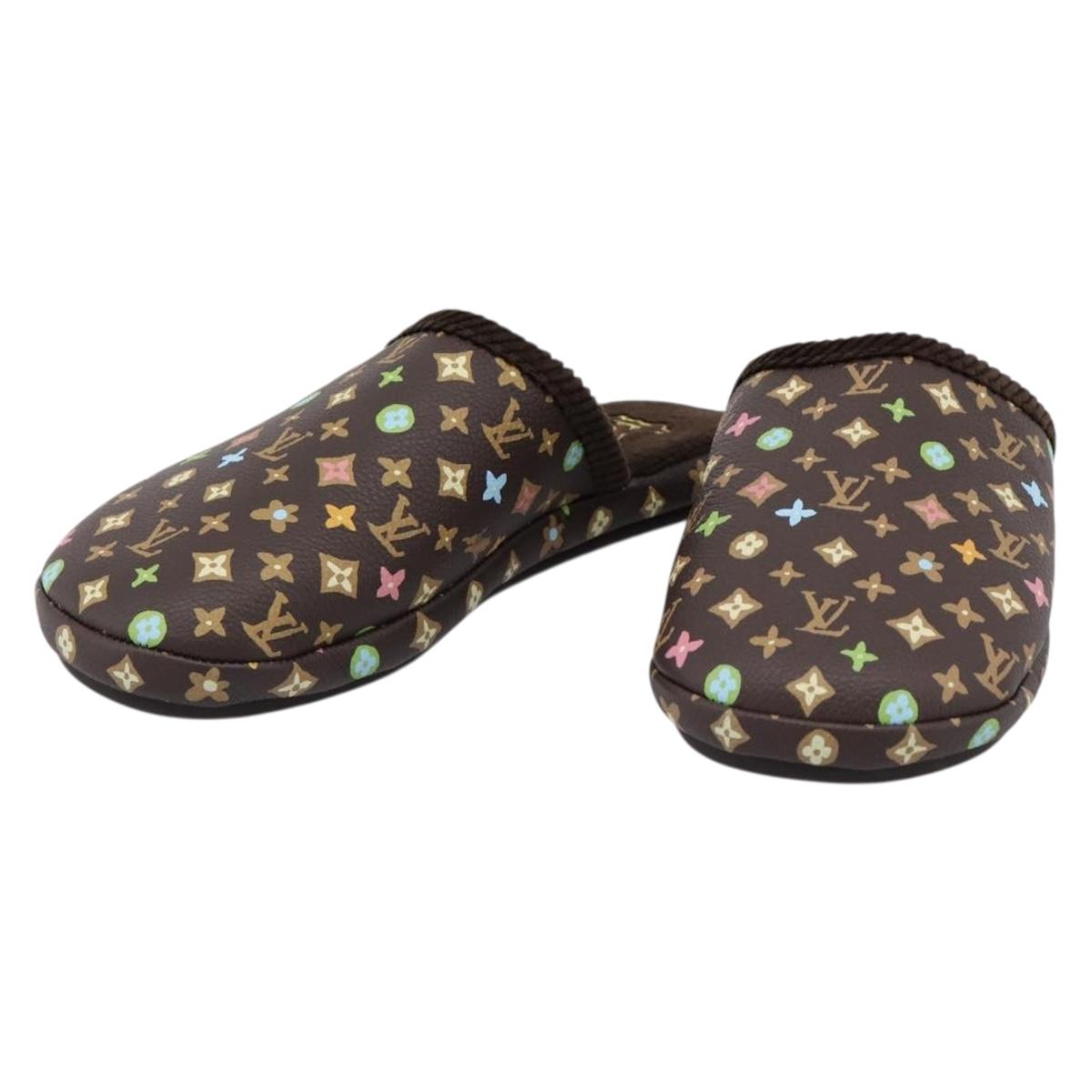 LOUIS VUITTON Monogram Craggy LV Palace Line Mules LV Auth 204941M