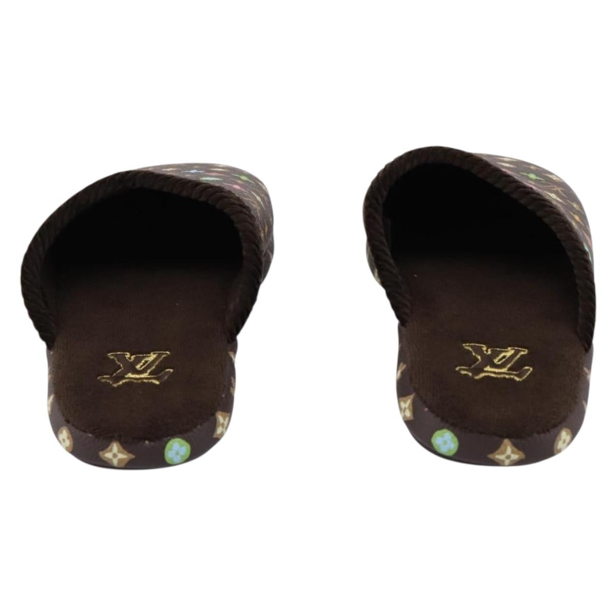 LOUIS VUITTON Monogram Craggy LV Palace Line Mules LV Auth 204941M