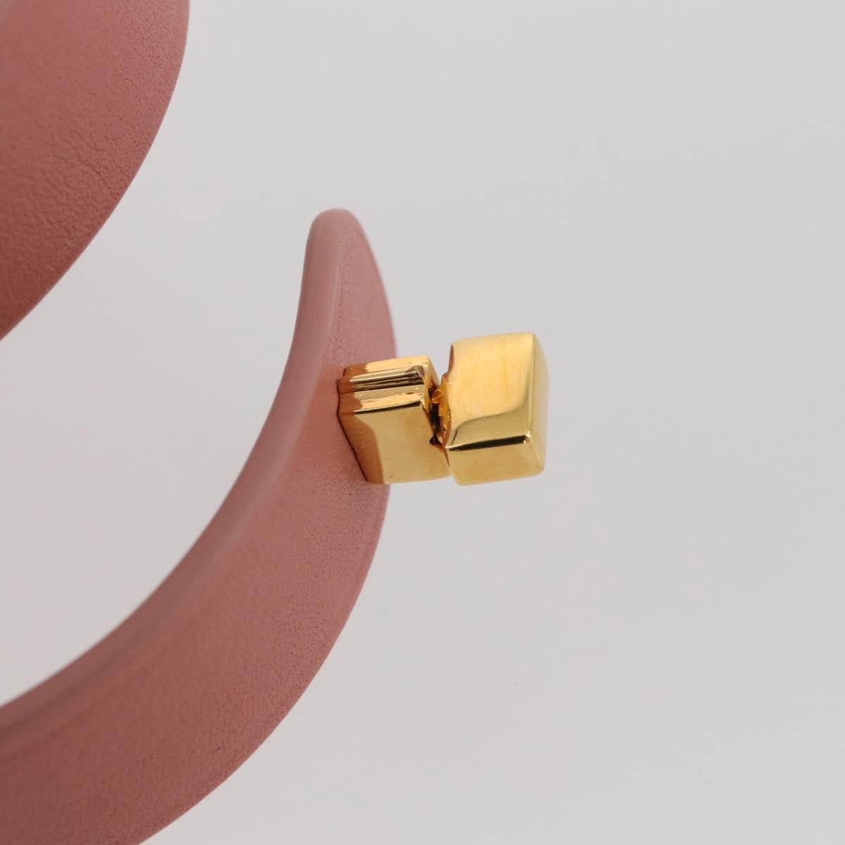 Christian Dior Bracelet Leather Pink Gold Auth 204944M