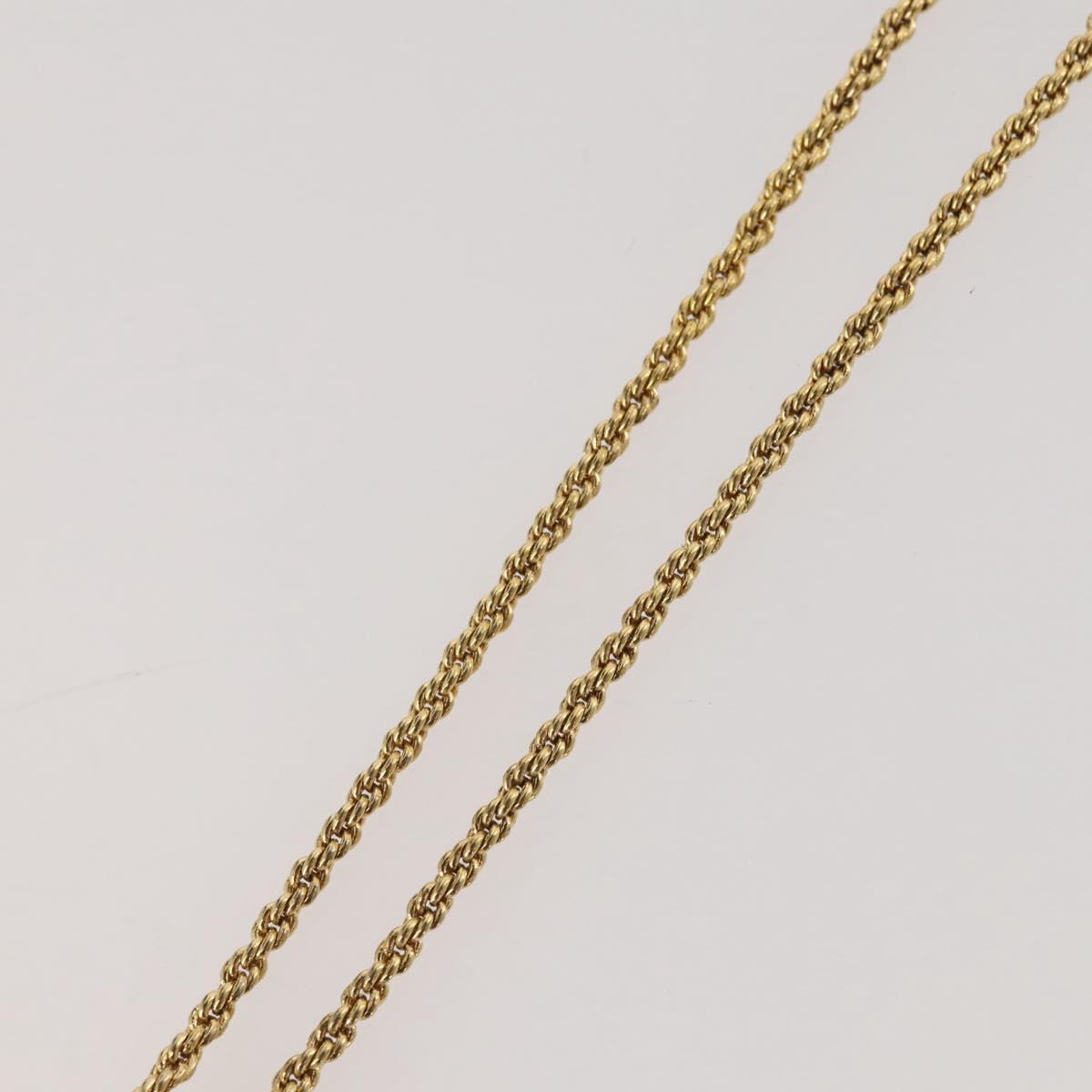 Christian Dior Necklace metal Gold Tone Auth 204947