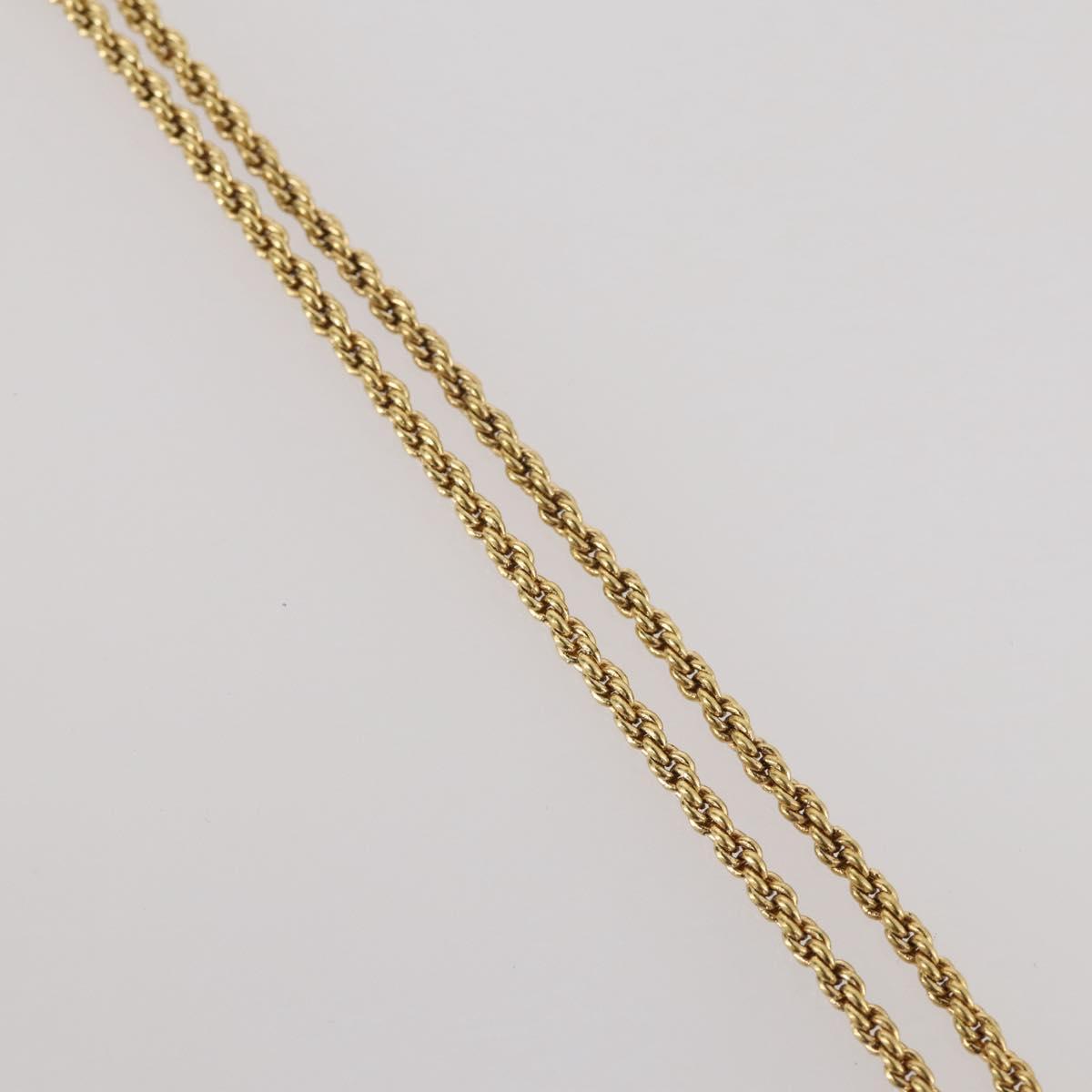 Christian Dior Necklace metal Gold Tone Auth 204947
