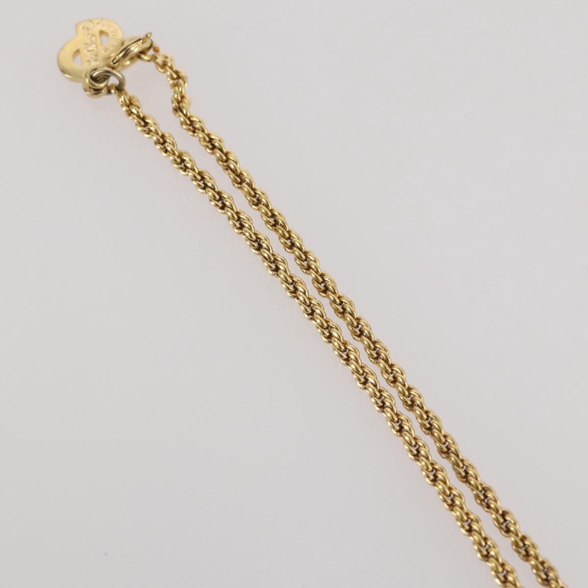 Christian Dior Necklace metal Gold Tone Auth 204947