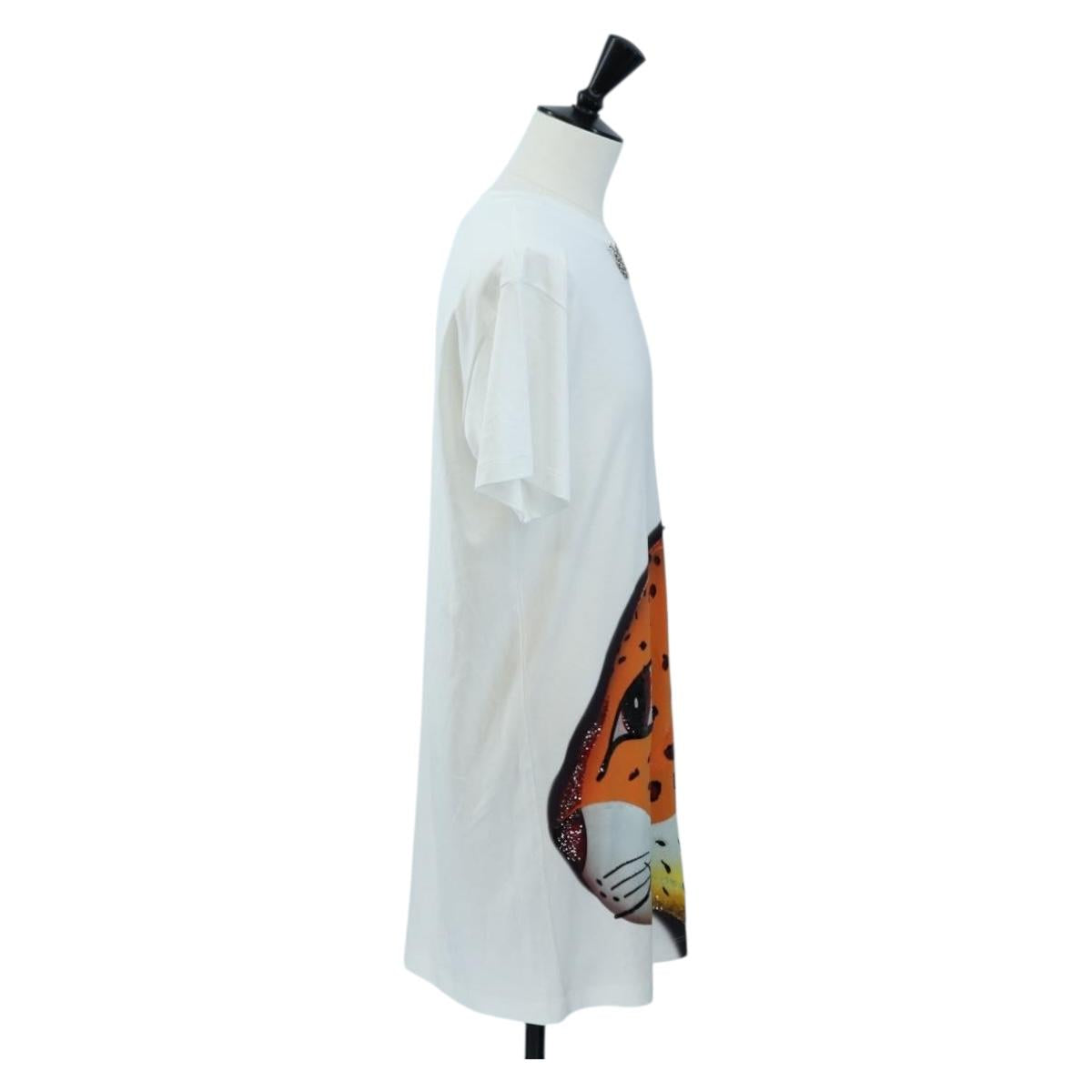 LOUIS VUITTON T Shirt Cotton S White LV Auth 204950M